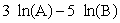 <strong>Expand the following expression using rules of logarithms: </strong> A) B) C) D)