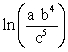 <strong>Expand the following expression using rules of logarithms: </strong> A) B) C) D)