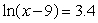 Solve the equation for x. Round your answer to 2 decimal places.
