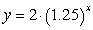 The graphs of the three functions, , , and are given. Which color is the graph of ?
