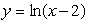 Given the graph:   Which curve represents the function   ?