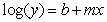 Write the exponential function, , in an equivalent logarithmic form, . Round values to 2 decimal places, if necessary.