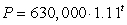 <strong>Below are functions that give the population, P, in year, t, for four towns. Choose the function for the town that has the smallest growth factor.</strong> A) B) C) D)