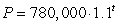 <strong>Below are functions that give the population, P, in year, t, for four towns. Choose the function for the town that has the smallest growth factor.</strong> A) B) C) D)