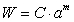 An investment is originally worth $19,000 and its worth increases by a factor of 1.008 each month. Find a formula that gives the investment's worth , W, as a function of the months, m, since the original investment. Write your answer in form .