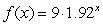 <strong>Choose the function that best matches the description: When x is 0, y is 2, and when x increases 1 unit, y is multiplied by 1.74</strong> A) B) C) D)