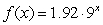 <strong>Choose the function that best matches the description: When x is 0, y is 2, and when x increases 1 unit, y is multiplied by 1.74</strong> A) B) C) D)