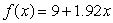 <strong>Choose the function that best matches the description: When x is 0, y is 2, and when x increases 1 unit, y is multiplied by 1.74</strong> A) B) C) D)