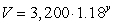 The following function gives the value, V, of an investment as a function of y, the years since the original investment: Use the Rule of 70 to estimate the doubling time to the nearest year.