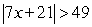 What values of x would make this true?    