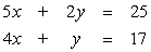 Solve the system by substitution.