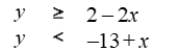 <strong>Determine whether is a solution to the following system. </strong> A) It is not a solution. B) It is a solution.
