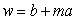 Find a linear equation that describes the statement. A cat is born (age 0) weighing 3.8 ounces and at 8 years of age the cat weighs 148.6 ounces. Write your answer in slope-intercept form, , in terms of weight, w, and age, a.