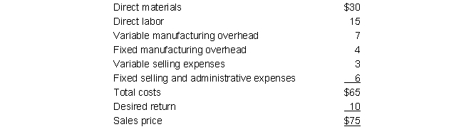 The Chip Division of Computer Co. has just revised its actual cost data for the year just ended. Chip Division transfers circuit boards to the Assembly Division, and incurs no selling expense for such transfers. Assembly Division can buy the same goods in the open market for $71 each. Chip's new cost data are: Current production is 400,000 units, and Chip has a capacity of 600,000 units. Required: a. What is the lowest price Chip should charge for the internal transfer of its goods? b. What is the highest price Assembly should pay Chip for the units? c. Give the primary reason why Chip should reduce its price for internal transfers below the market price.