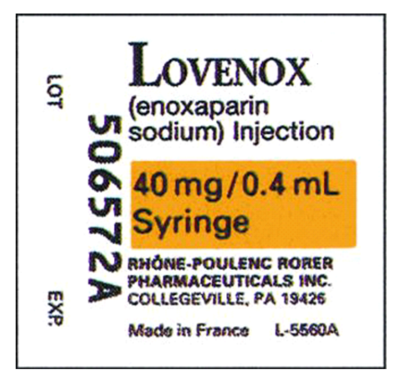 Order: enoxaparin (Lovenox) 30 mg, subQ, bid, post hip surgery Drug available a. The patient should receive Lovenox how many times per day? b. How many milliliters should the patient receive per dose?