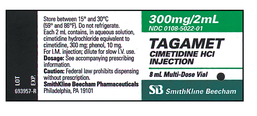 Order: cimetidine HCl (Tagamet) 100 mg, IM, qid Drug available: How many milliliters of Tagamet would the patient receive per dose?
