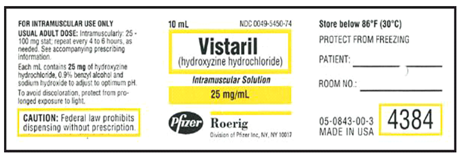 Order: hydroxyzine (Vistaril) 50 mg, IM, q6h Drug available: a. How many milligrams should the patient receive per day? b. How many milliliters should the patient receive per dose?