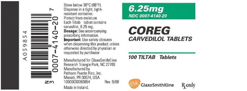 Order: carvedilol (Coreg) 12.5 mg, PO, bid Drug available:   a. How many tablets should the patient receive per dose? b. How many milligrams should the patient receive per day?<div style=padding-top: 35px> 