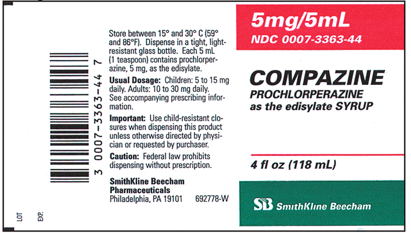 Order: prochlorperazine (Compazine) 7.5 mg, PO, qid Drug available:   How many milliliters of Compazine would the Patient receive per dose?<div style=padding-top: 35px> 