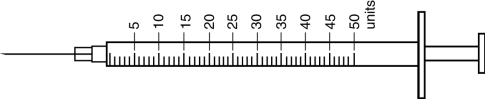 Calculate the dosage. Order: Novolin ge 30/70 U-100 27 units SUBCUT at 7:30 AM Available: Administer ______ units with this syringe.