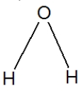 <strong>Water is best represented by which Lewis structure?</strong> A) B) C) D)