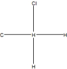 <strong>What is the correct Lewis structure for methyl chloride, CClH<sub>3</sub>?</strong> A) B) C) D)