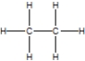 <strong>Which of the following is the correct Lewis structure for ethane?</strong> A) B) C) D)None of the above.