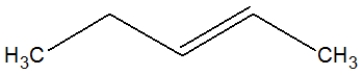 <strong>What is the proper Lewis line structure for 3-hexene?</strong> A) B) C) D)