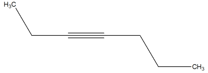 <strong>Which is the best depiction of the Lewis line structure of 2-hexyne?</strong> A) B) C) D)