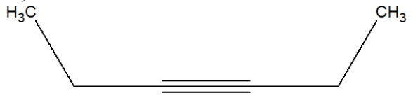 <strong>Which is the best depiction of the Lewis line structure of 2-hexyne?</strong> A) B) C) D)