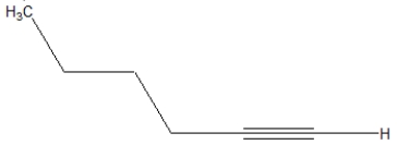 <strong>What is the correct line structure of 1-butyne?</strong> A) B) C) D)