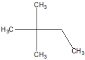 <strong>What is the proper name of this compound? </strong> A)2,2-ethylbutane B)2,2-dimethylpentane C)2,2-dimethylbutane D)3,3-methylbutane