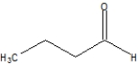 <strong>What is the correct line structure for butanal?</strong> A) B) C) D)