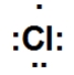 <strong>Which is the correct Lewis dot structure for chlorine?</strong> A) B) C) D)