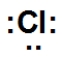 <strong>Which is the correct Lewis dot structure for chlorine?</strong> A) B) C) D)
