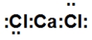 <strong>When calcium and chlorine react, they form an ionic compound. What is its Lewis dot structure?</strong> A) B) C) D)