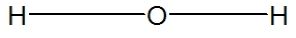 <strong>Which is the best representation of a water molecule?</strong> A) B) C) D)