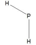 <strong>Phosphine, PH<sub>3</sub>, is structurally much like ammonia. Which of the following is the best Lewis structure of phosphine?</strong> A) B) C) D)