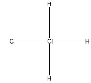 <strong>What is the correct Lewis structure for methyl chloride, CH<sub>3</sub>Cl?</strong> A) B) C) D)