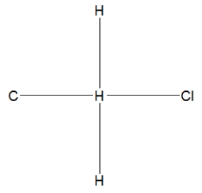 <strong>What is the correct Lewis structure for methyl chloride, CH<sub>3</sub>Cl?</strong> A) B) C) D)