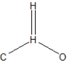 <strong>What is the best structural representation of formaldehyde, CH<sub>2</sub>O?</strong> A) B) C) D)