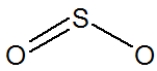 <strong>Which of the following represent the best structure for SO<sub>2</sub>?</strong> A) B) C) D)