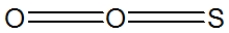<strong>Which of the following represent the best structure for SO<sub>2</sub>?</strong> A) B) C) D)