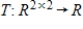 Determine whether the function is a linear transformation, where .