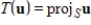 If S is a nonzero subspace of , determine whether the function is a linear transformation, where , and if so, determine .