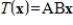 Suppose A and B are invertible matrices. Find for the isomorphism , where .