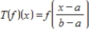 Find for the isomorphism , where , for .