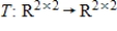 Let . Find the matrix A of the linear transformation with respect to bases G and Q, respectively. , 