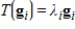 If is a linear transformation, with V a vector space having basis , and if for all i, where is a scalar, then the matrix of T is diagonal, where G is the basis used for both the domain and codomain.