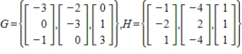 Find the change of basis matrix from G to H.